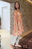 Made in Italy Cosmic Smock Tunic Oranges